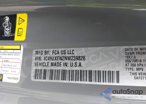 2022 Jeep Wrangler Unlimited Sahara 4X4 from USA, damaged, VIN 1C4HJXEN2NW239826